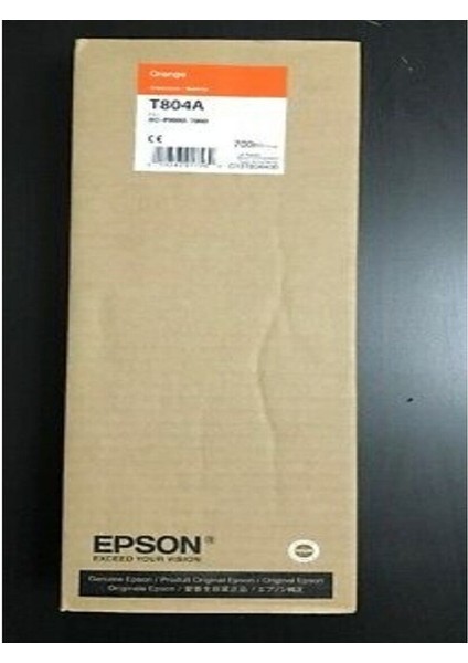 T804A C13T804A00 Turuncu Kartuş