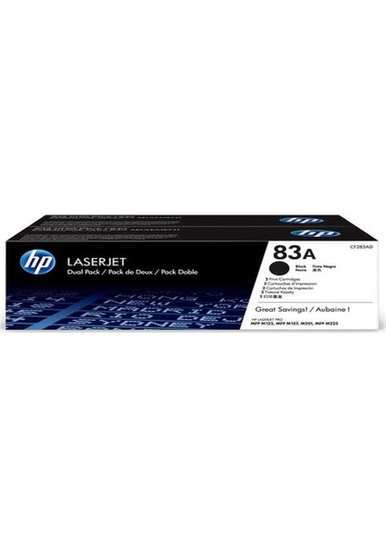 CF283AF 2li Paket Black Toner Kartuş (83A)