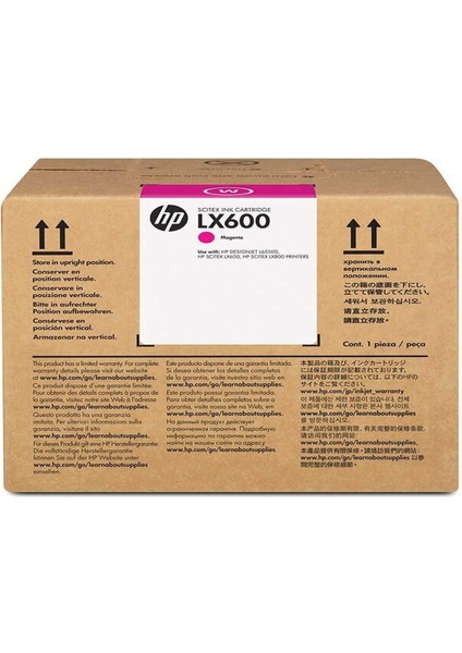 786-CC587A Kırmızı 3litre Lateks Mürekkep Kartuşu LX800