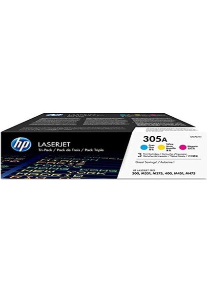 Hp 305A-CF370AM Renkli Toner 3'lü Paket