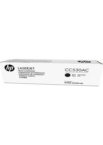 CC530AC CC530A Taahhutlu Laserjet Sıyah Toner Kartusu