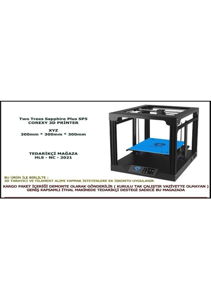 Two Trees Sapphire Plus Sp5 3D Printer Hls Nc 2021