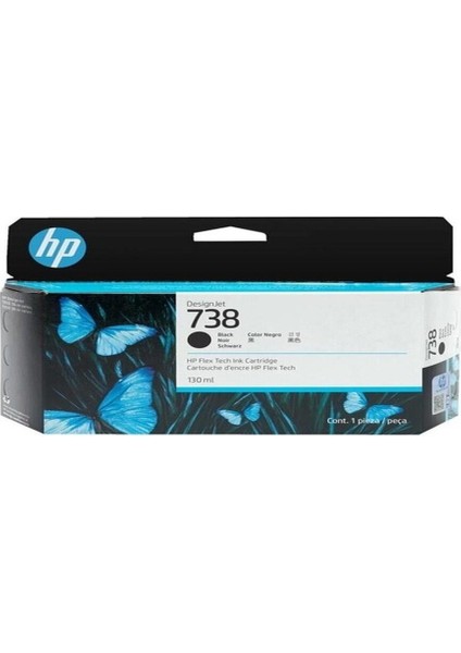 498N4A 738 Black Desıgnjet Ink 130 ml