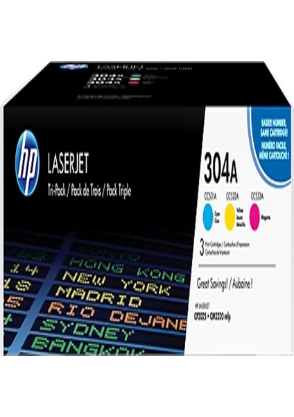 CF372AM (304A) Camgobegı/macenta/sarı 3 Lu Paket Toner 2.800 Sayfa