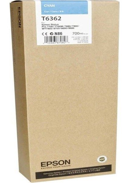 T6362 C13T636200 Mavi Kartuş Pro 9700 fiyatları