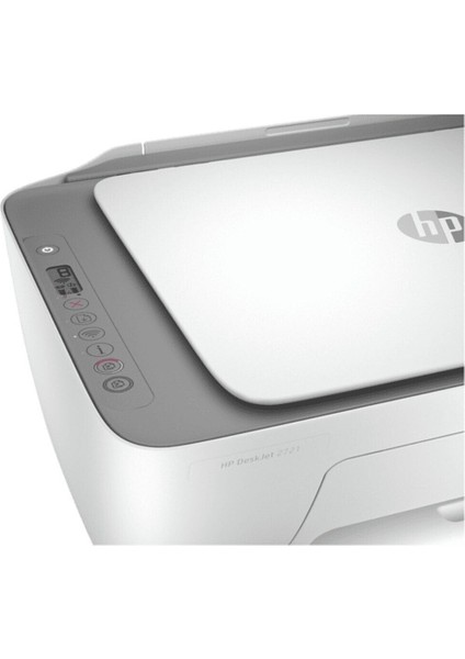 7FR54B 2721 Deskjet All In One Renkli Mürekkep Püskürtmeli Yazıcı Beyaz 8ppm