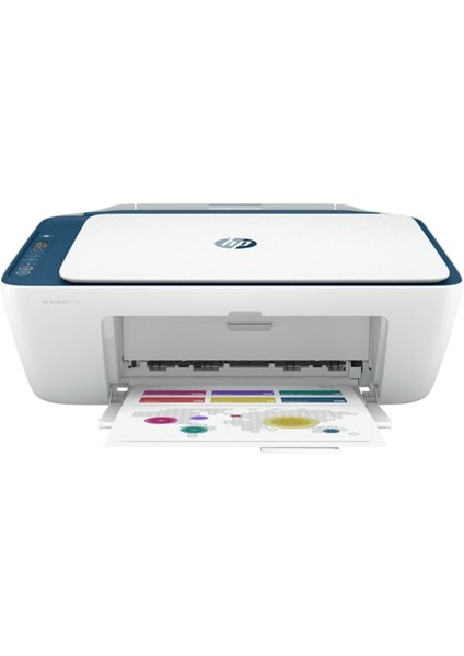 7FR54B 2721 Deskjet All In One Renkli Mürekkep Püskürtmeli Yazıcı Beyaz 8ppm