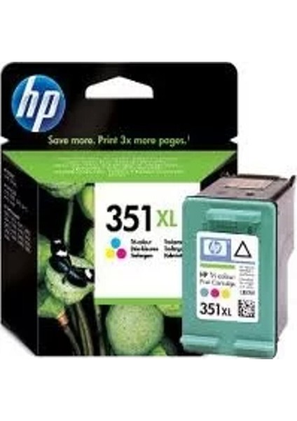 CB338EE (351XL) Uc Renklı Yuksek Kapasıtelı Murekkep Kartusu 580 Sayfa