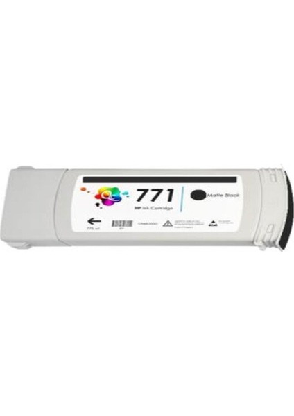 771 775 ml Mat Siyah Desingjet Mürekep Kartuşu CE037A Uyumlu