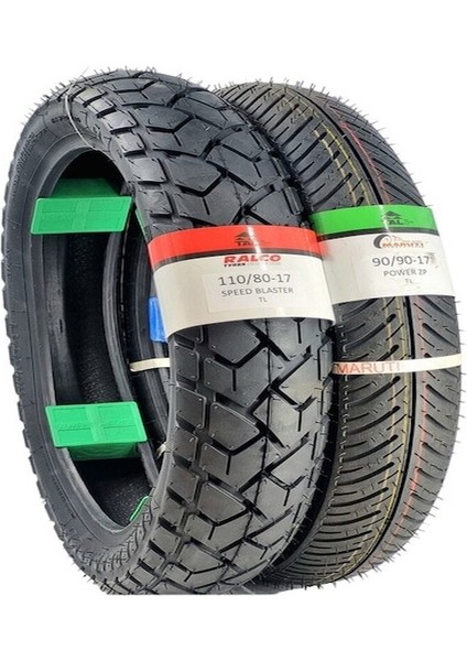 110/80-17 ve 90/90-17 Mondial Z-One Takım Tl Tubeless - Dubleks Motosiklet Lastiği SPEEDBLASTERA15