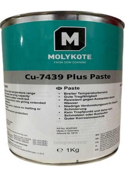 Cu 7439 Plus Paste Bakır Montaj Pasta Ges 1 kg