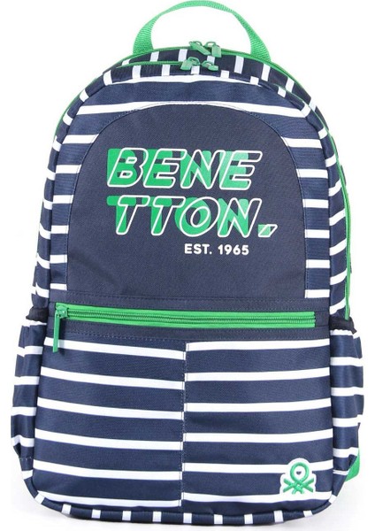 Unisex Çocuk Benetton Çift Bölmeli Ilkokul Sırt Çantası 03745