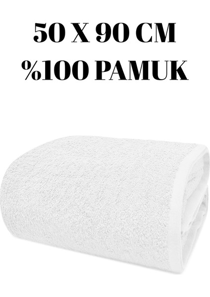 Pamuk El ve Yüz Havlusu (50 x 90 cm ) - Baş Kafa Havlusu, Ultra Yumuşak ve Yüksek Emici Pamuk