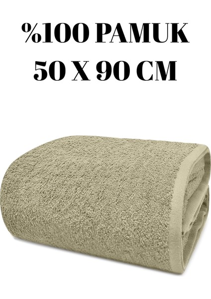 Pamuk El ve Yüz Havlusu (50 x 90 cm ) - Baş Kafa Havlusu, Ultra Yumuşak ve Yüksek Emici Pamuk