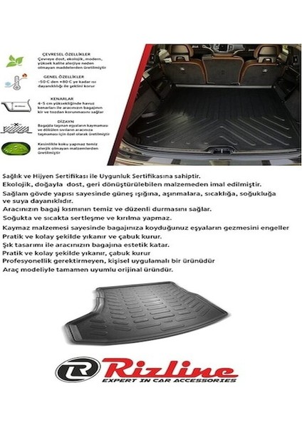 Suzuki Swift 2018 Model 3D Havuzlu Paspas ve Bagaj Havuzu Set