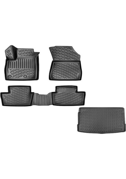 Mg Zs 2024 Model 3D Havuzlu Paspas ve Bagaj Havuzu Set