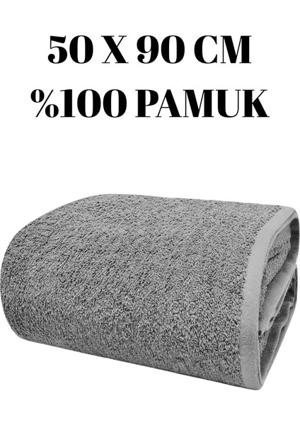 Pamuk El ve Yüz Havlusu (50 x 90 cm ) - Baş Kafa Havlusu, Ultra Yumuşak ve Yüksek Emici Pamuk