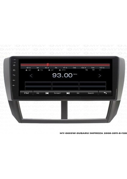 Myway Subaru Impreza Android Multimedya 4gb Ram Carplay Navigasyon Ekran - Myway