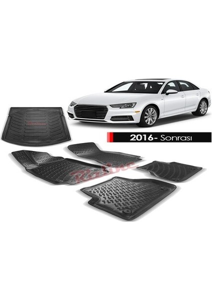 Audi A4 Paspas Bagaj Havuzu 3D Rizline Set 2016- Sonrası