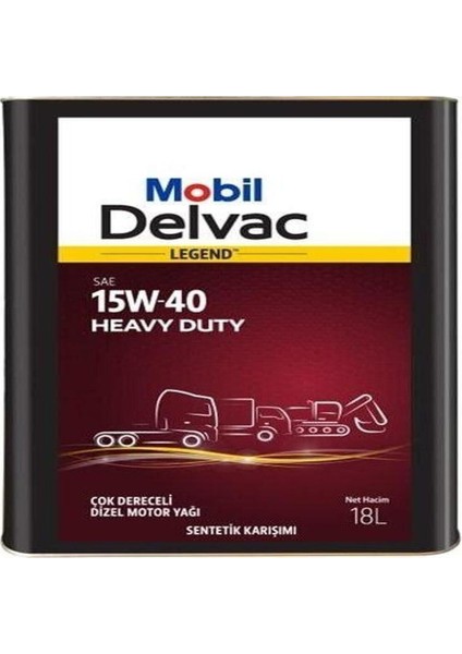 Delvac Legend Heavy Duty Xhp 15W40 Motor Yağı 18LT