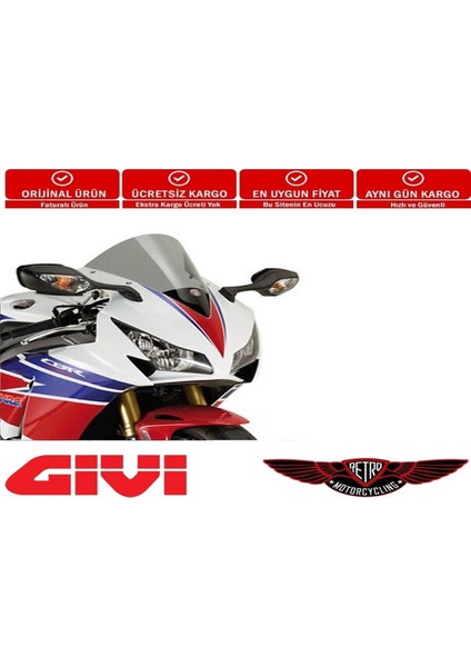 Gıvı D1122S Honda Cbr 600RR 13- 14 Rüzgar Sıperlık
