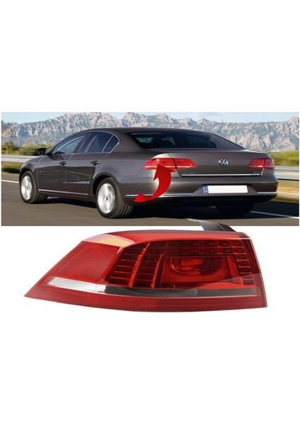 Vw Passat B7 Sol Stop Lambası Dış Ledli 2011--2015 3AE945207B