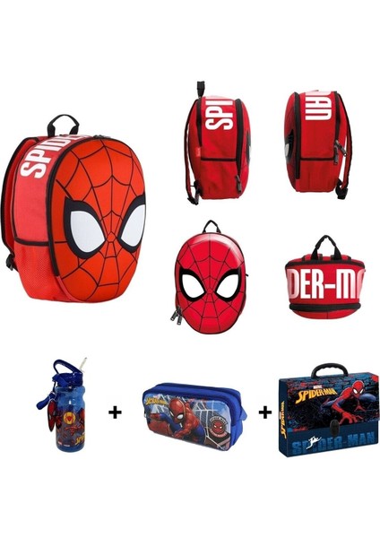 Şahin Mikro Ottonyaspiderman Ilkokul Çantası Neva Head 4 Lü Set