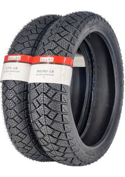 Kışlık Lastik 90/90-18 ve 275-18 Takım Tl Tubeless - Dubleks modelleri