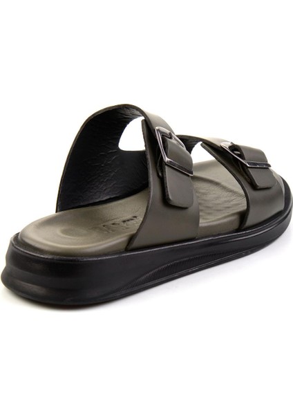 Haki Leather Erkek Terlik E04433408014 modelleri