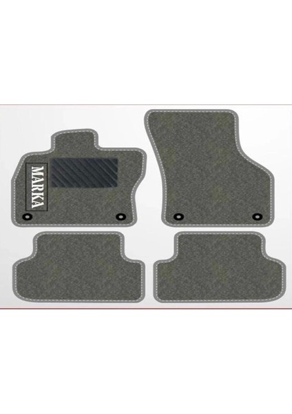 Honda City 2002-2008 Gri Halı Gri Kenar Petek Topuk