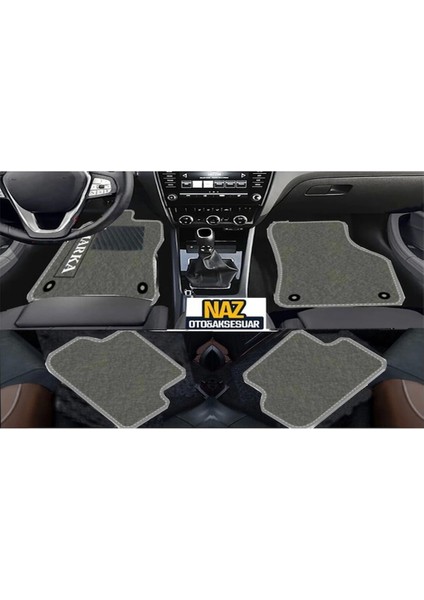 Mercedes S Serisi W221 2006-2013 Long Gri Halı Gri Kenar Petek Topuk