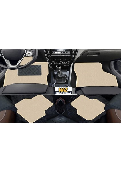 Ford S-Max 2006-2014 Bej Halı Bej Kenar Petek Topuk