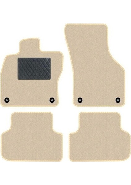 Ford S-Max 2006-2014 Bej Halı Bej Kenar Petek Topuk