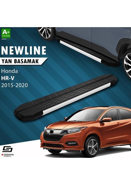 S-Dizayn Honda Hr-V 2 Newline Aluminyum Yan Basamak 173 cm 2015-2020 A+ Kalite