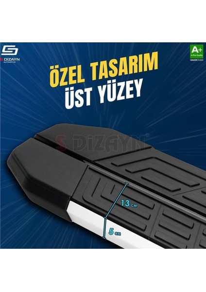S-Dizayn Honda Hr-V 2 Newline Aluminyum Yan Basamak 173 cm 2015-2020 A+ Kalite