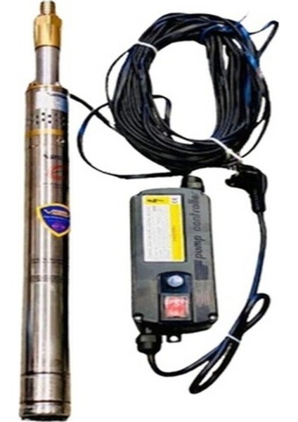 NORTEK 2 Gd 1-50 mm Çapında 0.5 Hp 2" Boruya Göre Dalgıç Pompa+Motor+Pano+20 Mt. Kablo