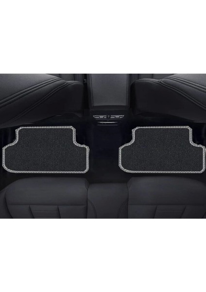 Audi A3 2003-2011 Siyah Halı Gri Kenar Petek Topuk