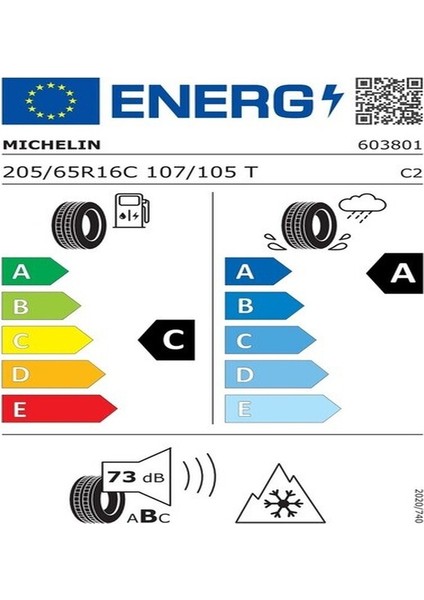 Michelin 205/65 R16C 107/105T Agilis Crossclimate Dört Mevsim Lastiği 2024 2024 modelleri