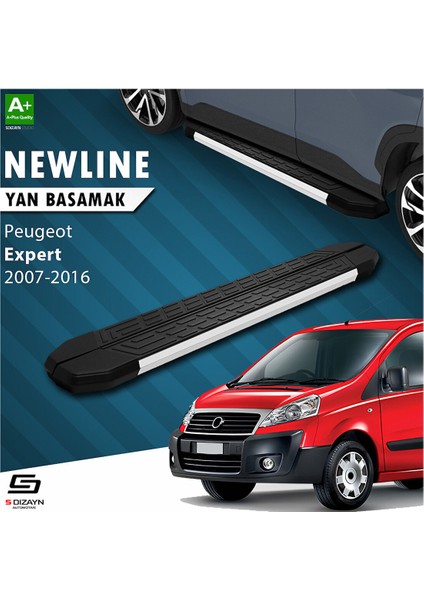S-Dizayn Peugeot Expert 2 Uzun Åase Newline Aluminyum Yan Basamak 223 cm 2007-2016 A+ Kalite