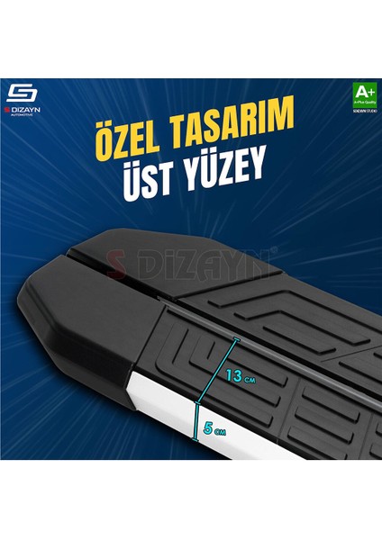 S-Dizayn Peugeot Expert 2 Uzun Åase Newline Aluminyum Yan Basamak 223 cm 2007-2016 A+ Kalite