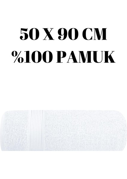 50 x 90 cm Premium El ve Yüz Havlusu – Hızlı Kuruyan, Yüksek Emici