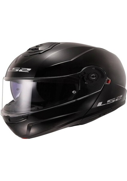 Strobe 2 Çene Açılır Kask Parlak Siyah 3xl