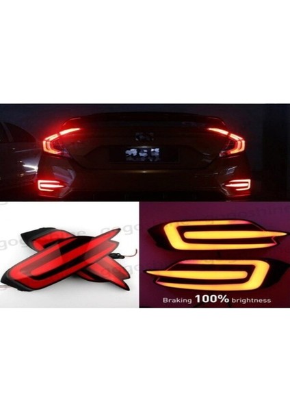 Space Honda Civic Fc5 E Dizayn Arka Sis Reflektör Civic Fc 5 E Dizayn Arka Sis Sağ Sol fiyatları