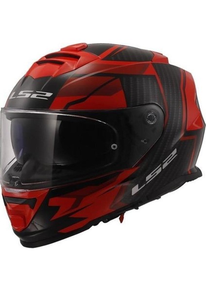 Storm 2 Kapalı Kask Tracker Siyah Kırmızı Large