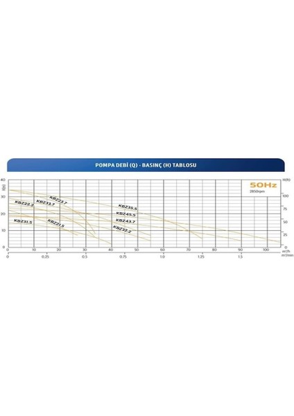 Kbz 21,5 - 2 Hp - 380V Endüstriyel Tip Drenaj Dalgıç Pompa 2\"