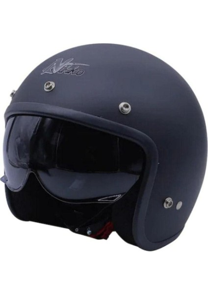 Motosiklet Chopper Cruiser Kaskı Yarım Açık Kask Abs Malzeme Ce Onaylı Güneş Vizörlü Motor Kask fırsatları