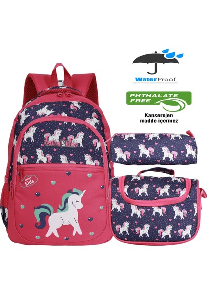 1269 Anatomik Sırt Yapılı Unisex Ilkokul Çantası