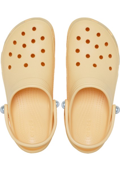 Classic Platform Pearl Clog Topuklu Kadın Terlik 211231