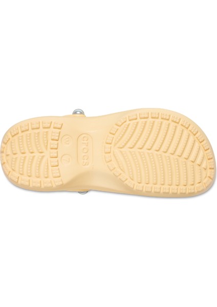 Classic Platform Pearl Clog Topuklu Kadın Terlik 211231