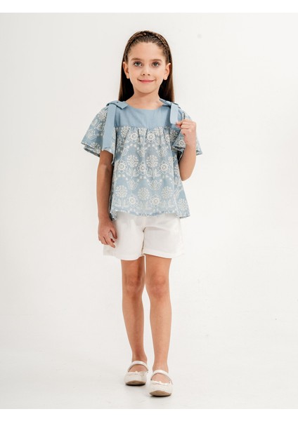 Kız Çocuk Takım 6-9 Yaş Mavi modelleri